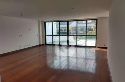 Recreio bandeirantes cobertura única linear 229m² 4 suítes 2ª quadra praia posto 9 4 vagas
