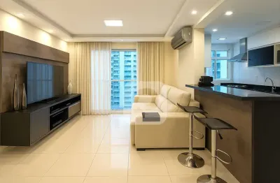 Km1 av. américas  2 quartos 1 suíte andar alto sol da manhã infraestrutura lazer a venda