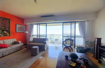 Apartamento vista mar, com 133m2, 3 quartos  no condomínio  novo leblon  barra da tijuca