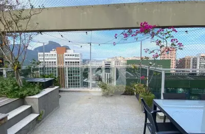 Km 1 avenida das américas abm cobertura duplex 130m² sol manhã vista pedra da gávea à venda