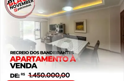 Apartamento com 190m2, 3 quartos com 2 suítes  no recreio dos bandeirantes.