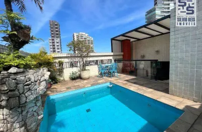 Cobertura com 3 dormitórios à venda, 303 m² por r$ 1.350.000,00 - pompéia - santos/sp