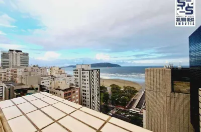 Cobertura à venda, 235 m² por r$ 3.100.000,00 - gonzaga - santos/sp