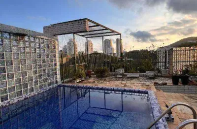 Cobertura com 4 dormitórios à venda, 516 m² por r$ 2.500.000,00 - josé menino - santos/sp