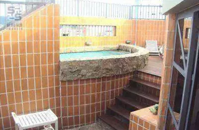 Cobertura com 4 dormitórios à venda, 577 m² por r$ 2.500.000,00 - aparecida - santos/sp