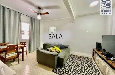 Apartamento com 2 dormitórios à venda, 70 m² por r$ 530.000,00 - ponta da praia - santos/sp
