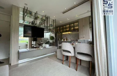 Apartamento com 2 dormitórios à venda, 42 m² por r$ 348.000,00 - jabaquara - santos/sp