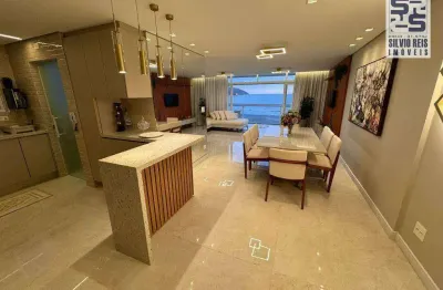 Apartamento com 3 dormitórios à venda, 120 m² por r$ 2.500.000,00 - gonzaga - santos/sp