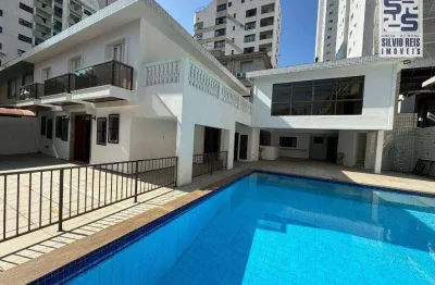 Casa com 4 dormitórios para alugar, 276 m² por r$ 20.782,52/mês - ponta da praia - santos/sp