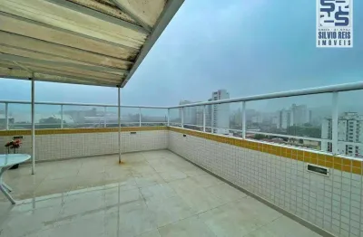 Cobertura com 2 quartos para alugar na Rua Caramuru, Estuário, Santos