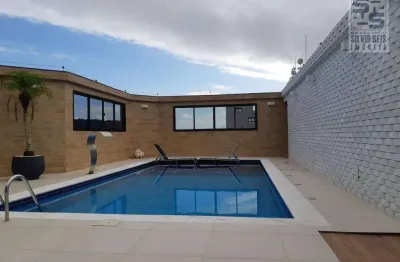 Cobertura com 4 dormitórios à venda, 980 m² por r$ 7.300.000,00 - ponta da praia - santos/sp