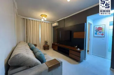 Apartamento com 1 dormitório à venda, 55 m² por r$ 410.000 - marapé - santos/sp