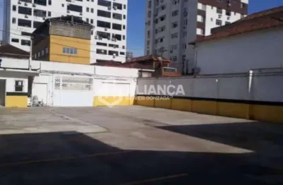Terreno para alugar, 438 m² por r$ 7.379,00/mês - embaré - santos/sp