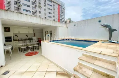 Casa com 3 dormitórios à venda por r$ 1.390.000,00 - gonzaga - santos/sp