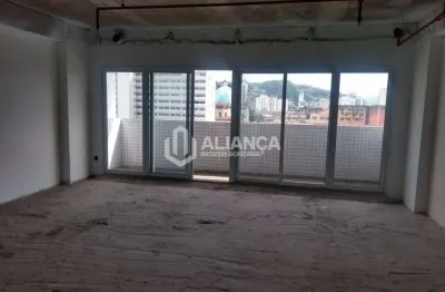 Sala, 60 m² - venda por r$ 490.000,00 ou aluguel por r$ 3.800,00/mês - centro - santos/sp