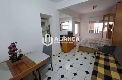 Apartamento com 1 quarto para alugar na Avenida Bartolomeu de Gusmão, Ponta da Praia, Santos