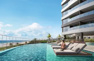 Beach class jaguaribe - apartamento 2/4 suíte e vaga rotativa