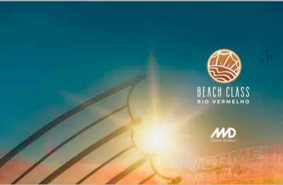 Beach class rio vermelho - apartamento 1/4 suíte e vaga rotativa