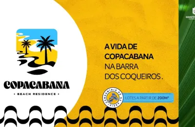 Copacabana beach residence - lotes a partir de 200m ² pé na areia
