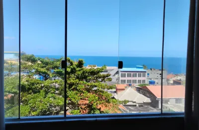 Apartamento 3/4 suíte reformado com 1 vaga de garagem e vista mar
