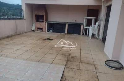 Cobertura com 2 dormitórios à venda, 120 m² por r$ 400.000,00 - jardim três marias - guarujá/sp