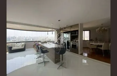 Edifício modular omega - apartamento com 4 dormitórios à venda, 262 m² por r$ 2.890.000 - campo belo - são paulo/sp