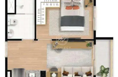 Apartamento com 1 dormitório à venda, 29 m² por r$ 369.000,00 - brooklin - são paulo/sp