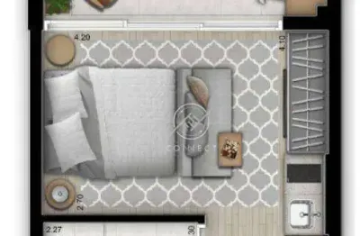 Apartamento com 1 dormitório à venda, 25 m² por r$ 530.000,00 - moema - são paulo/sp