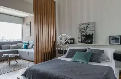 Apartamento com 1 dormitório para alugar, 34 m² por r$ 4.223/mês - brooklin - são paulo/sp