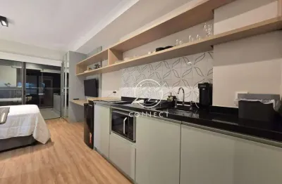 Apartamento com 1 dormitório para alugar, 30 m² por r$ 4.250,00/mês - brooklin - são paulo/sp