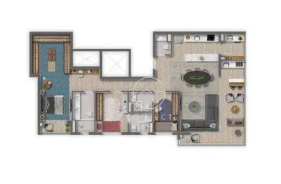 Apartamento com 3 dormitórios à venda, 120 m² por r$ 1.650.000,00 - alphaville - barueri/sp