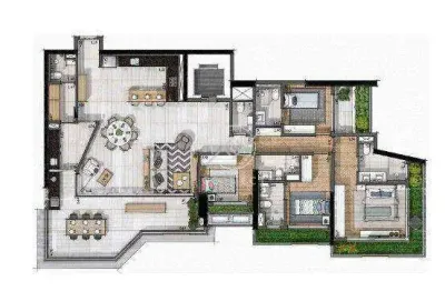 Apartamento com 4 dormitórios à venda, 197 m² por r$ 2.999.000,00 - brooklin - são paulo/sp