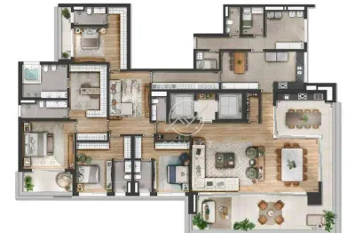 Apartamento com 4 dormitórios à venda, 420 m² por r$ 7.990.000,00 - alphaville - barueri/sp