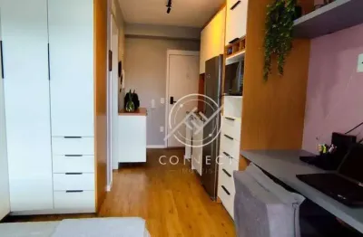 Apartamento com 1 dormitório à venda, 25 m² por r$ 430.000,00 - brooklin - são paulo/sp