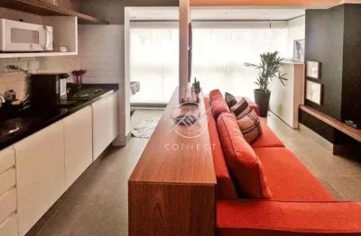 Apartamento com 1 dormitório (mobiliado) à venda, 35 m² por r$ 725.000 - brooklin - são paulo/sp