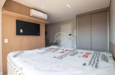 Apartamento com 1 dormitório para alugar, 33 m² por r$ 5.000/mês - brooklin - são paulo/sp