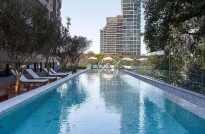 Apartamento com 1 dormitório para alugar, 33 m² por r$ 4.825/mês - brooklin - são paulo/sp