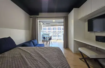 Apartamento com 1 dormitório para alugar, 32 m² por r$ 4.100,00/mês - brooklin - são paulo/sp