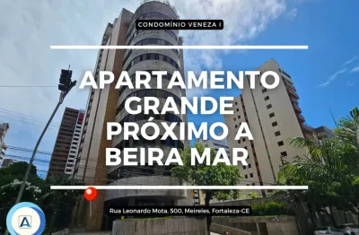 Apartamento 292m2, 04 dormitórios no meireles, fortaleza-ce