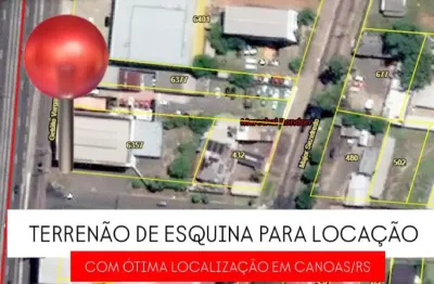 Jfernando aluga excelente terreno de esquina no bairro marechal rondon em canoas/rs