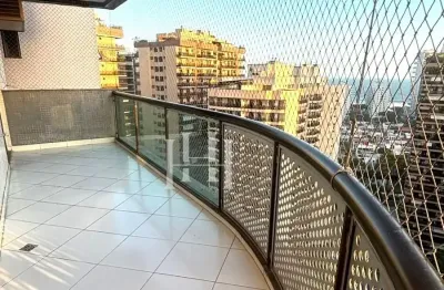 Apartamento na barra da tijuca 3 quartos abm vista mar