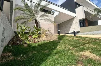 Casa exclusiva com design moderno e alto padrão de acabamento no condomínio reserva ipanema