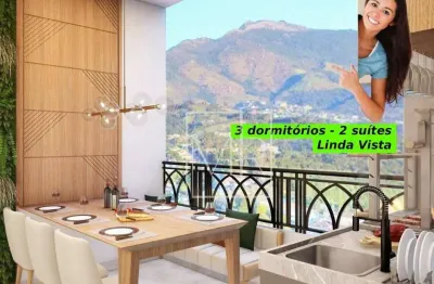Apartamento à venda, lançamento, 3 dormitórios (2 suítes), área gourmet, piscina, 88m² - $880.000 – nova gardênia – atibaia/sp