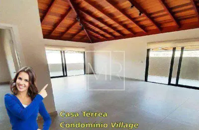 Casa térrea para locação, condomínio fechado, 3 dormitórios (1 suíte), 175m² - $5.500 – jd. dos pinheiros – atibaia/sp