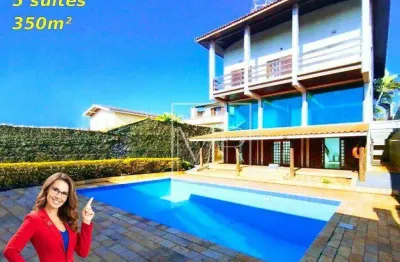 Casa com 5 dormitórios, 350 m², piscina - venda: $ 2.150.000 ou aluguel:  r$ 9.000/mês - jd paulista - atibaia/sp