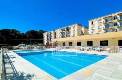 Apartamento à venda, 2 dormitórios, lazer completo, 49m² - $320.000 - residencial aquarela - atibaia / sp