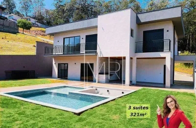 Casa à venda, 3 suítes, piscina, 321m² - $1.950.000 – condomínio quintas da boa vista – atibaia/sp