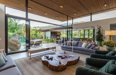 Casa térrea com 4 dormitórios, 500 m² - venda por r$ 6.000.000 ou aluguel por r$ 24.755/mês - condomínio flamboyant - atibaia/sp