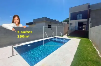 Casa à venda, 3 suítes, piscina, 170m² - $1.150.000 – jd. dos pinheiros – atibaia/sp