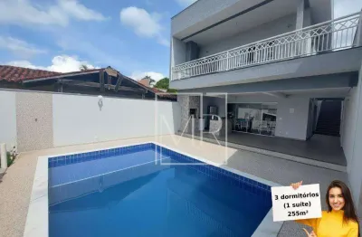 Casa à venda, 3 dormitórios (1 suíte), piscina, 255m² - $1.240.000 – jd. dos pinheiros – atibaia/sp